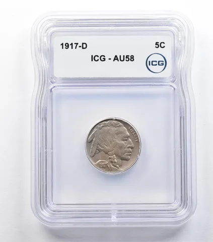 1917-D Indian Head Buffalo Nickel AU58 ICG *9317