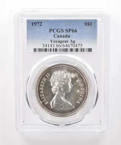 1972 Canada 1 Dollar Silver Voyageur SP66 PCGS Beautiful Tone *1932