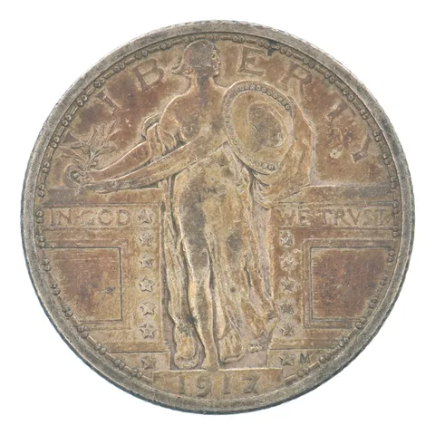 1917 Standing Liberty Quarter Type 1 Beautiful Tone *5134