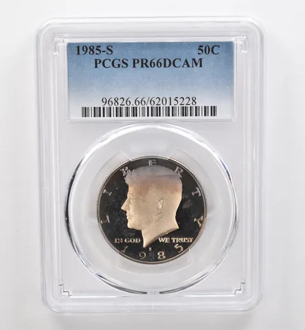 1985-S Kennedy Half Dollar PR66 DCAM PCGS Beautiful Tone *9286