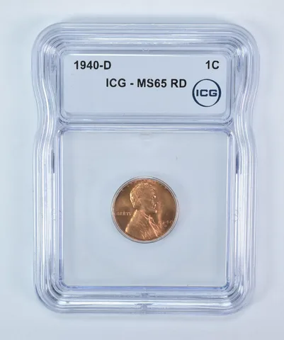 1940-D Lincoln Wheat Cent MS65 RD ICG