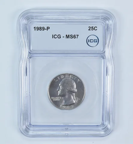 1989-P Washington Quarter MS67 ICG