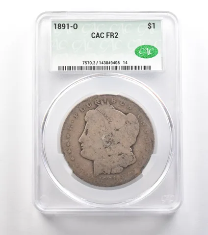 1891-O Morgan Silver Dollar FR2 CAC Lowball *0900