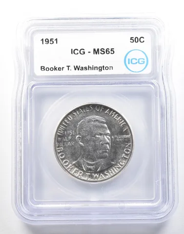 1951 Booker T Washington Commemorative Half Dollar MS65 ICG *0123