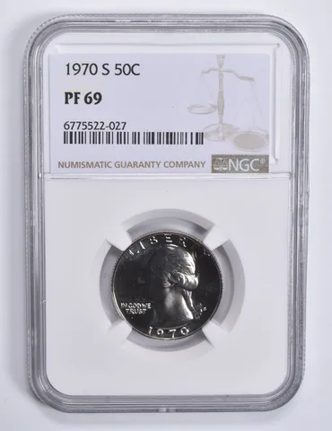 1970-S Washington Quarter PF69 NGC Brown Lbl