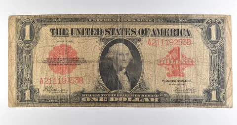 1923 $1 Legal Tender Large Note Red Seal *3580