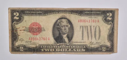 1928-A $2 United States Legal Tender Note Red Seal a5366
