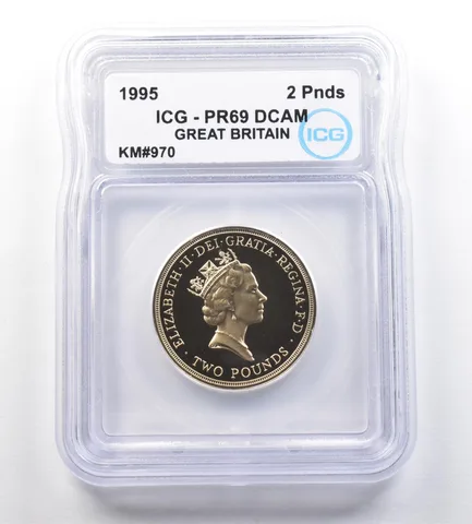 1995 Great Britain 2 Pounds KM#970 PR69 DCAM ICG *7628