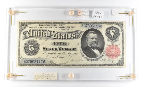 1891 $5 Silver Certificate Large Note Fr#267 *4138