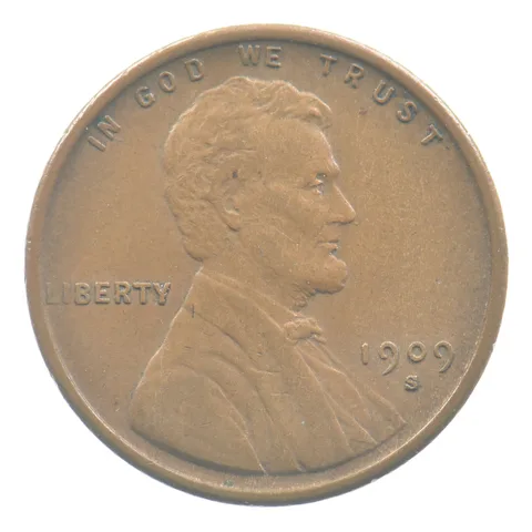 1909-S Lincoln Wheat Cent *4497