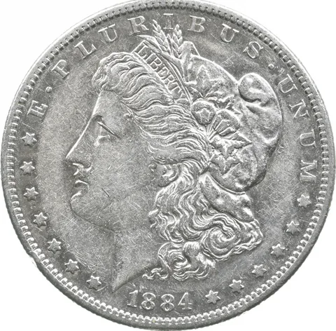 1884-S Morgan Silver Dollar a3563