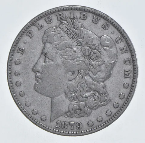 Better 1879 Morgan Silver Dollar - 90% US Coin - Nice Coin *382