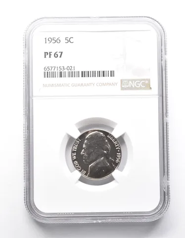 PF67 1956 Jefferson Nickel NGC *9876