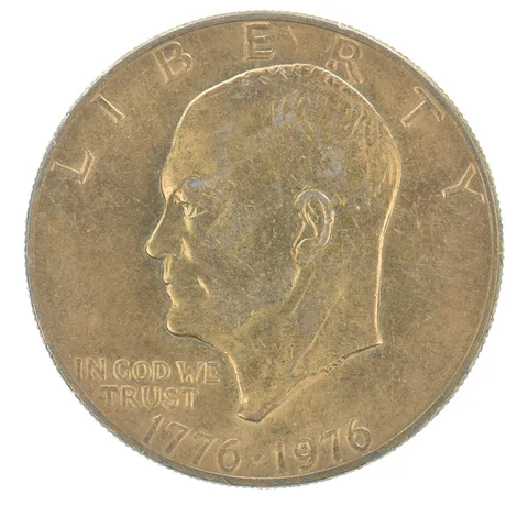 1976 Eisenhower Dollar Type 2 Beautiful Tone *9759