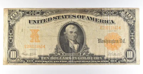 1907 $10 Gold Certificate Large Note Yellow Seal *8364