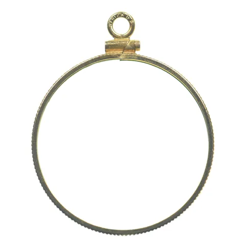 12k 1.2g Gold Filled 26mm 1/2 Krugerrand Coin Bezel Pendant Frame Edge *9114