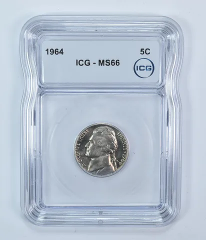 1964 Jefferson Nickel MS66 ICG