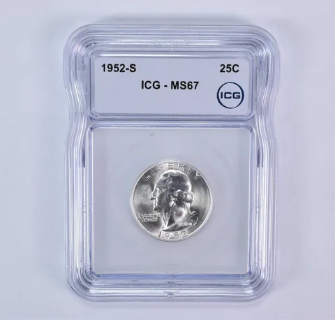 1952-S Washington Quarter MS67 ICG