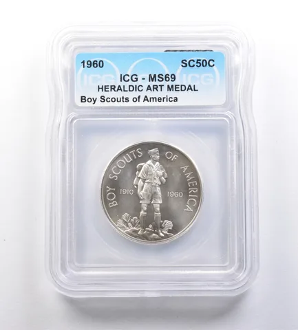 1960 So-Called Half Dollar Boy Scouts Of America MS69 ICG *7138