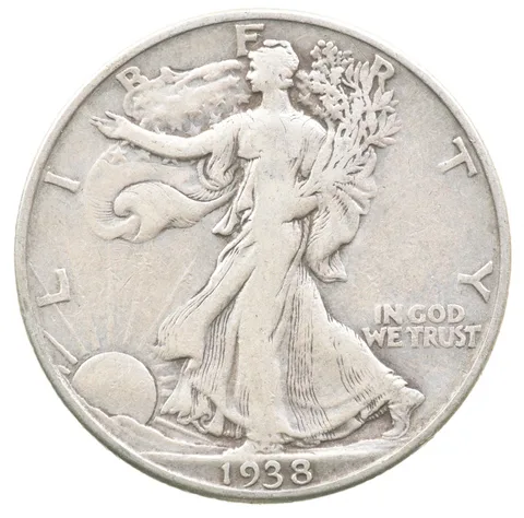 1938-D Walking Liberty Half Dollar a6742