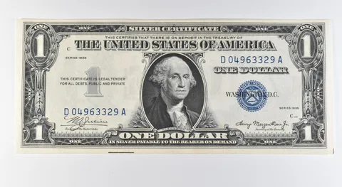 1935 $1 Silver Certificate Blue Seal Double Date *9594