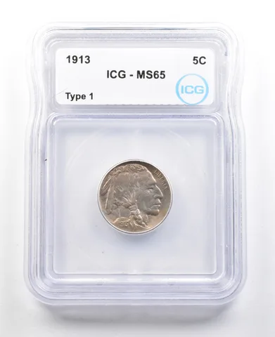1913 Indian Head Buffalo Nickel Type 1 MS65 ICG *3554