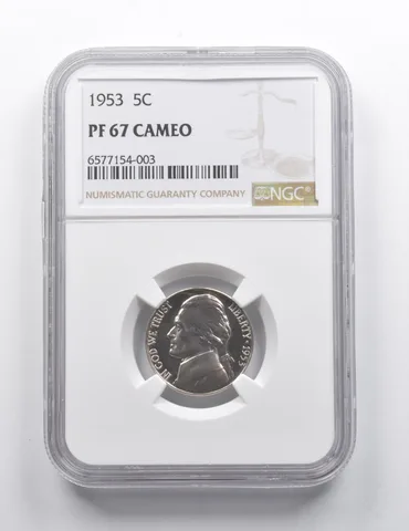 PF67 CAM 1953 Jefferson Nickel NGC a7394