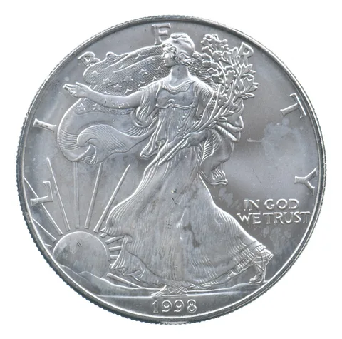 Better Date 1998 American Silver Eagle 1 Troy Oz .999 Fine Silver *680