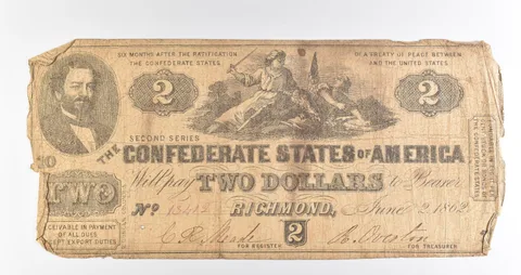 1862 $2 Richmond VA Confederate States Of America Obsolete Note *3923