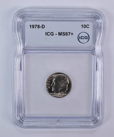 1978-D Roosevelt Dime MS67+ ICG