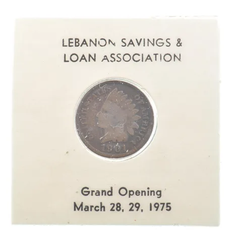 1901 Indian Head Cent Lebanon Savings & Loan Grand Opening *4671