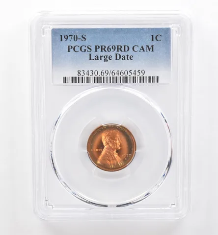 1970-S Lincoln Memorial Cent Large Date PR69 RD CAM PCGS Beautiful Tone *6589