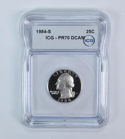 1984-S Washington Quarter PR70 DCAM ICG