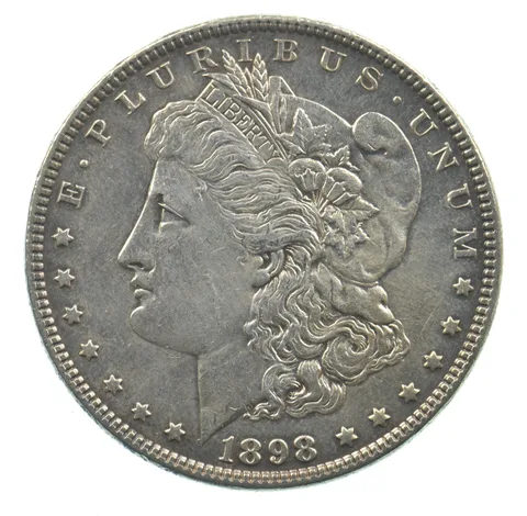 Early - 1898 Morgan Silver Dollar - 90% US Coin *512