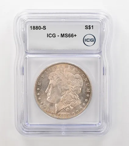 1880-S Morgan Silver Dollar MS66+ ICG Nice Tone a6875