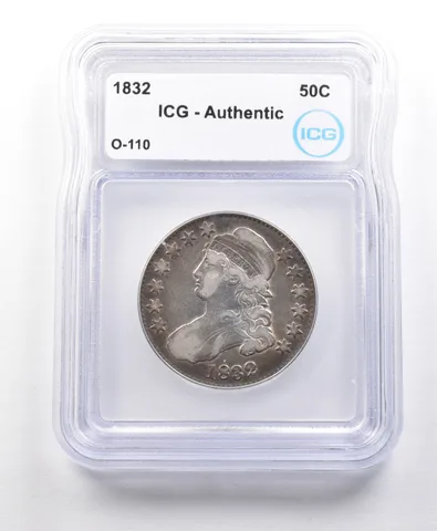 1832 Capped Bust Half Dollar O-110 Authentic ICG *5605