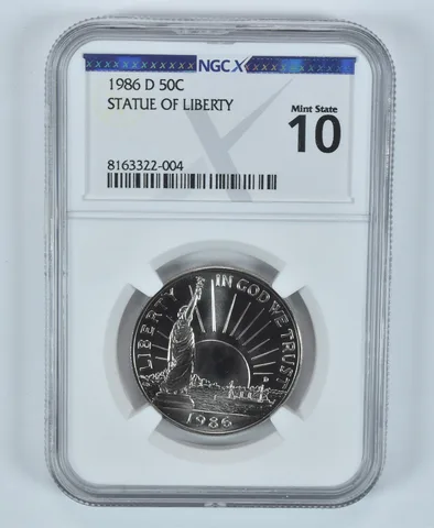 1986-D Statue Of Liberty Commemorative Half Dollar MS 10 NGC X NGCX