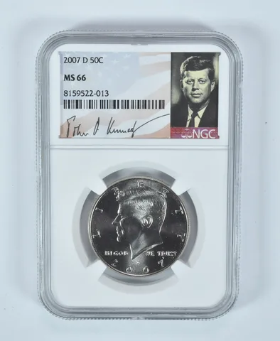 2007-D Kennedy Half Dollar MS66 NGC Special Label