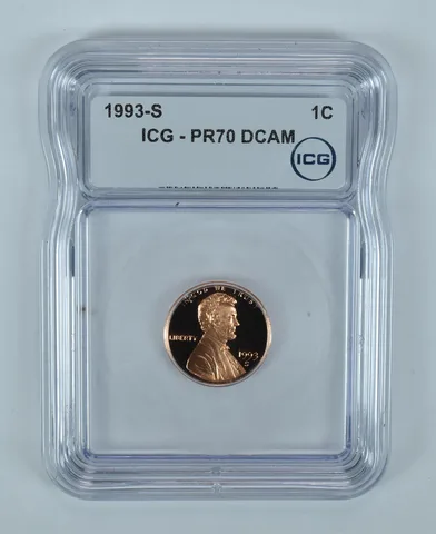 1993-S Lincoln Memorial Cent PR70 DCAM ICG