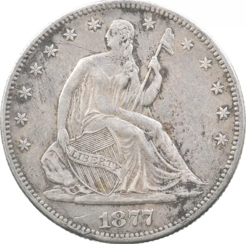 1877-S Seated Liberty Half Dollar a5526
