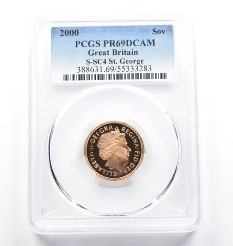 2000 Great Britain Gold Sovereign St George 7.98g PR69 DCAM PCGS *9834