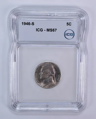 1946-S Jefferson Nickel MS67 ICG
