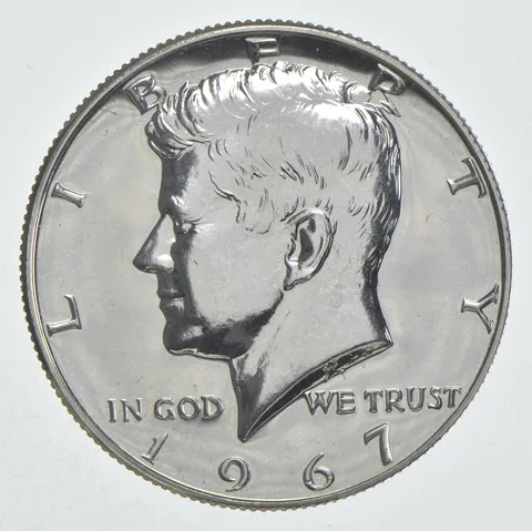 1967 Kennedy Half Dollar SMS Finish 40% Silver