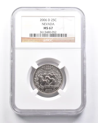 MS67 2006-D Washington State Quarter Nevada NGC *6358