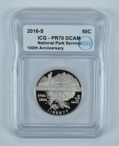 2016-S National Park Service Commemorative Half Dollar PR70 DCAM ICG