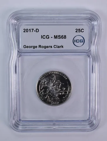 2017-D Washington Quarter ATB George Rogers Clark MS68 ICG