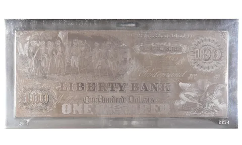 146.4 Gram Silver $100 1800s Providence RI American Bank Note Co a8674