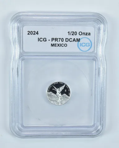2024 Mo Mexico 1/20 Onza Silver Libertad PR70 DCAM ICG