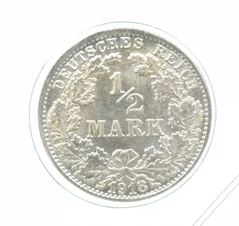 1918 F Germany Half Mark Gem Unc *0162