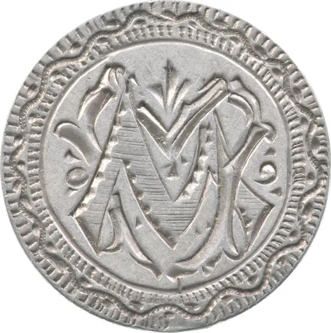 1875 Seated Liberty Dime Love Token Victorian M U G V *5995